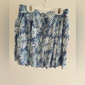 Blue floral urban outfitters skirt